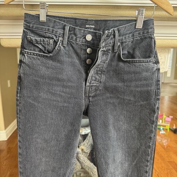 GRLFRND Karolina Black Button Fly Jeans Size 25 - Picture 2 of 8